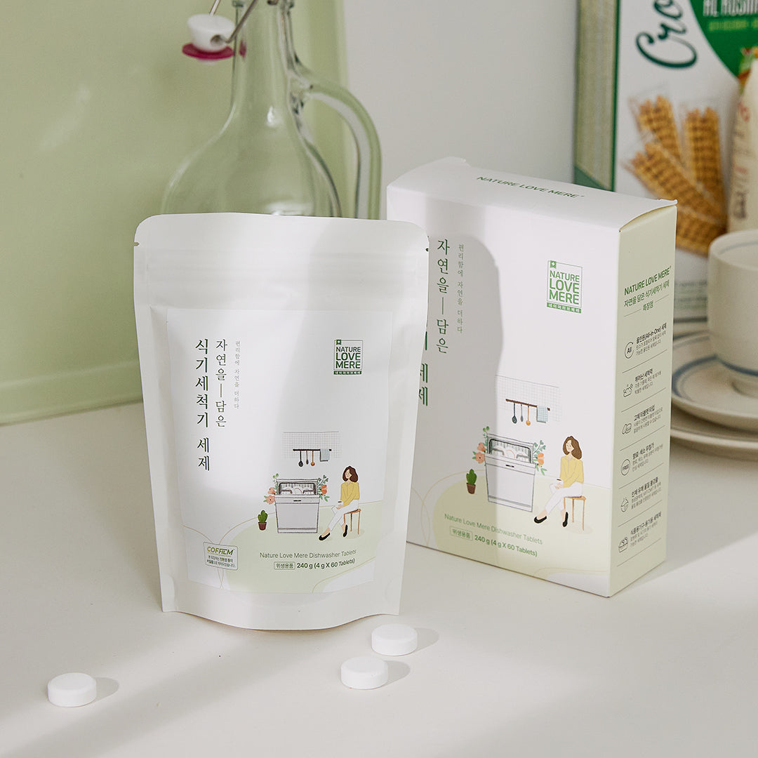 Nature Love Mere Dishwasher Detergent Tablets (60 tablets)