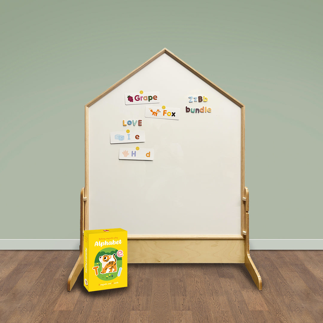 Comme moi Board & Hattung Magnetic Play Alphabet Bundle