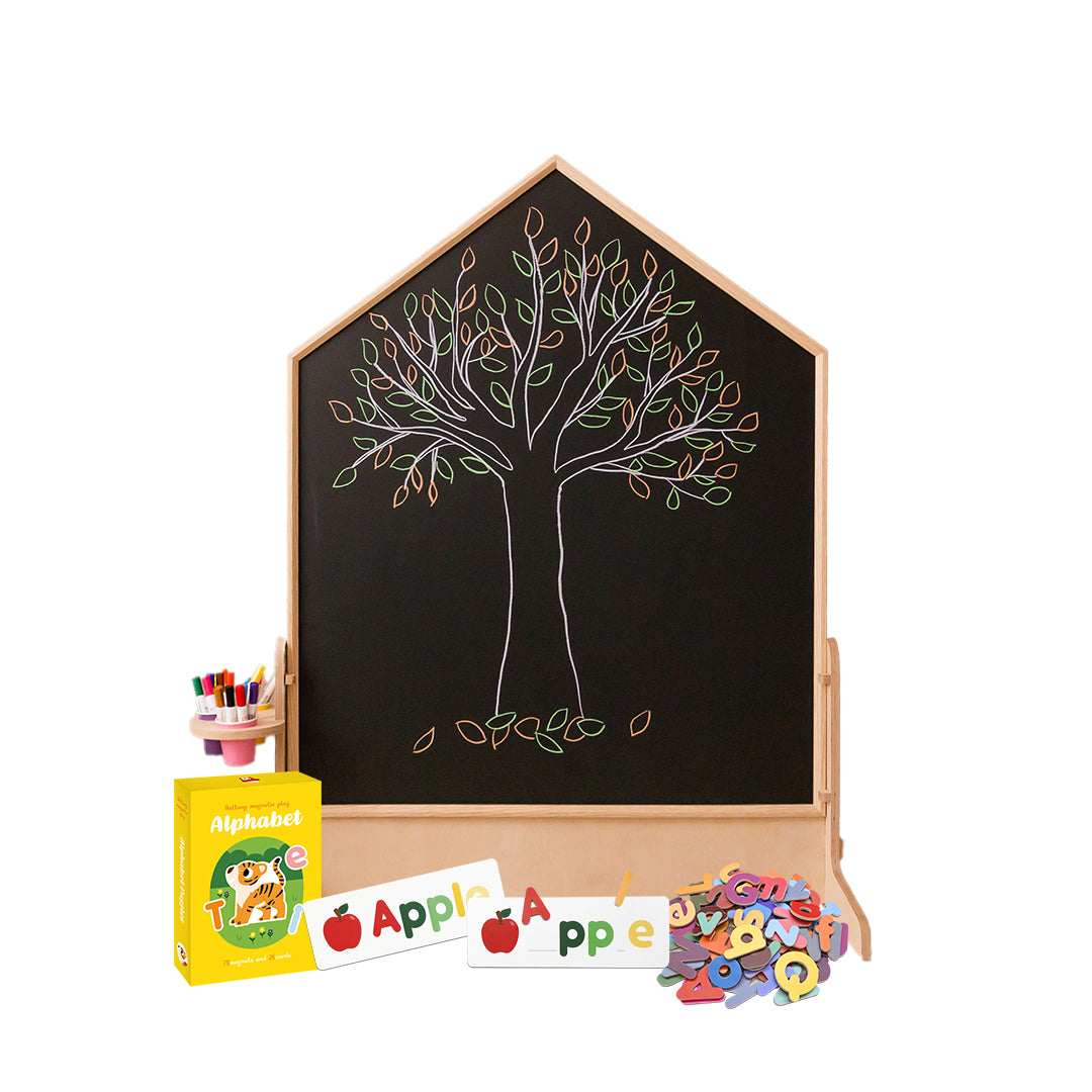 Comme moi Board & Hattung Magnetic Play Alphabet Bundle
