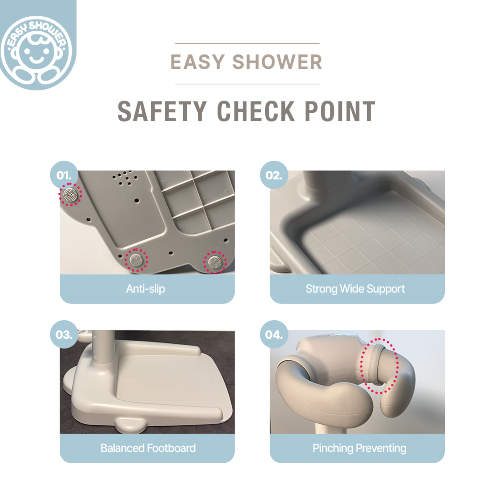 Easy Shower Support Handle