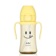 Grosmimi PPSU Straw Cup with Flip Top - 10oz (300ml) Stage 2 Straw