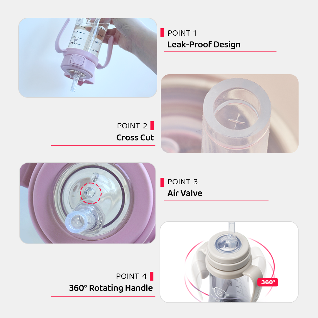 Grosmimi PPSU Straw Cup - 6oz (200ml)