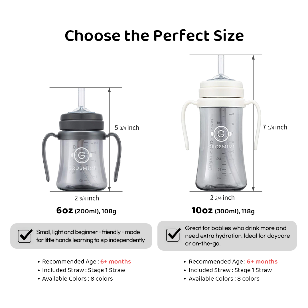 Grosmimi PPSU Straw Cup - 6oz (200ml)