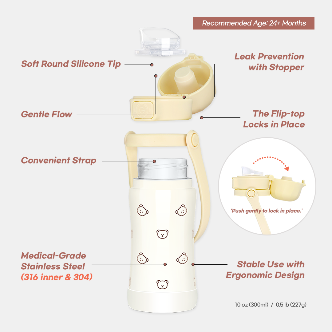 Grosmimi Stainless Steel Tumbler - 10oz (300ml)