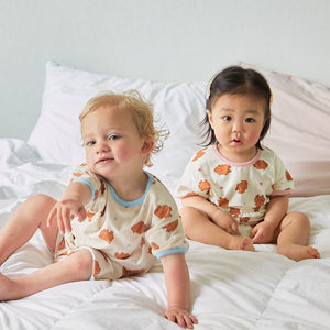 BabyRabbit Brown Poodle Short Sleeve Set