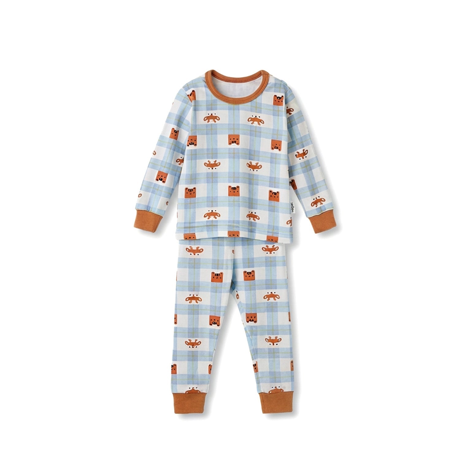 BabyRabbit Deer Checkered Long Sleeve set - Zezebaebae