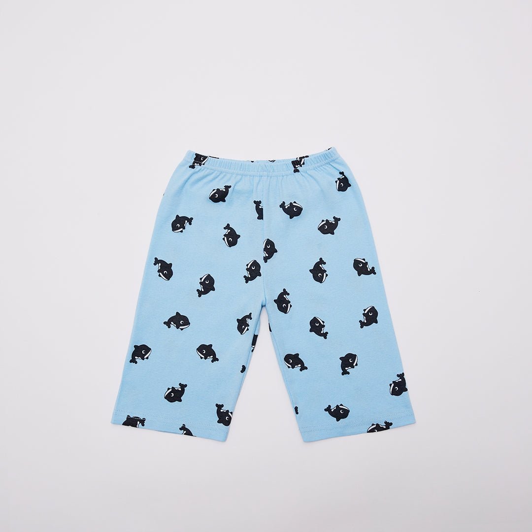 BabyRabbit Dolphin Short Sleeve & Crop Pants Set - Zezebaebae
