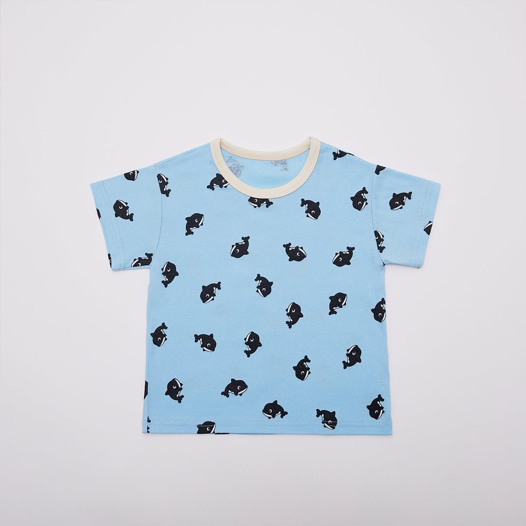 BabyRabbit Dolphin Short Sleeve & Crop Pants Set - Zezebaebae