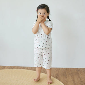 BabyRabbit Rose Short Sleeve & Crop Pants Set