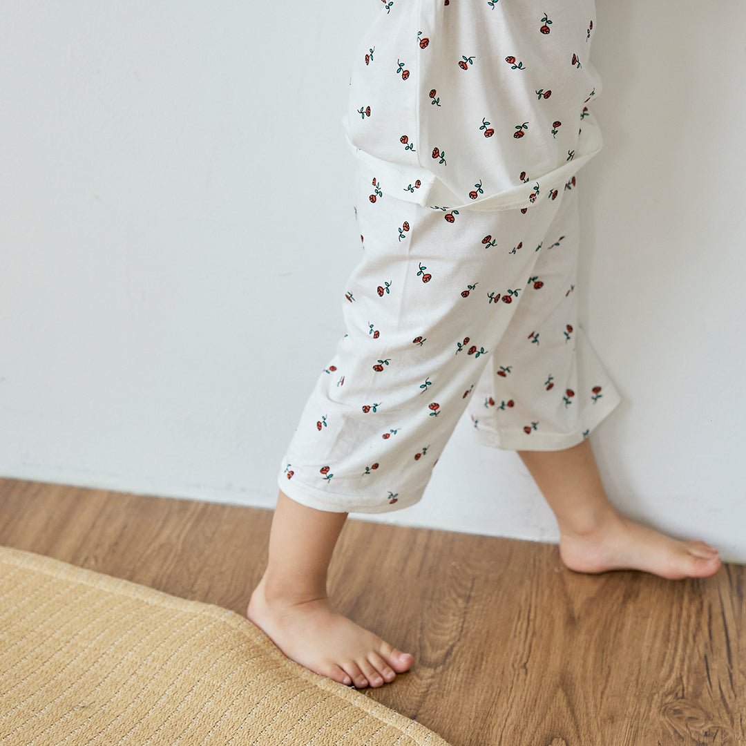 BabyRabbit Rose Short Sleeve & Crop Pants Set - Zezebaebae