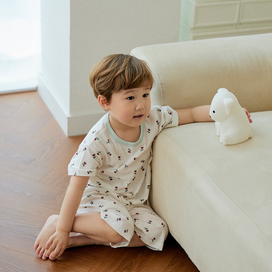 BabyRabbit Rose Short Sleeve & Crop Pants Set - Zezebaebae