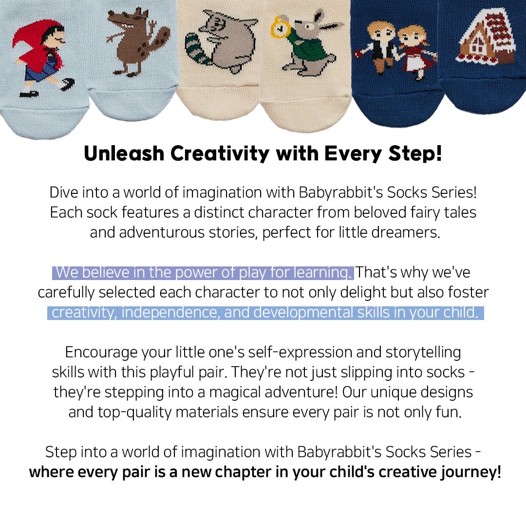 BabyRabbit Storybook Socks Set - Zezebaebae