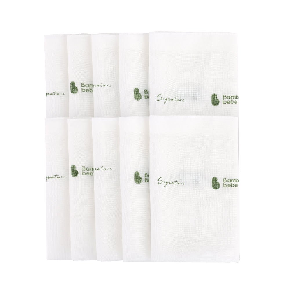 BambooBebe Signature Gauze Hankie - Pure - Zezebaebae