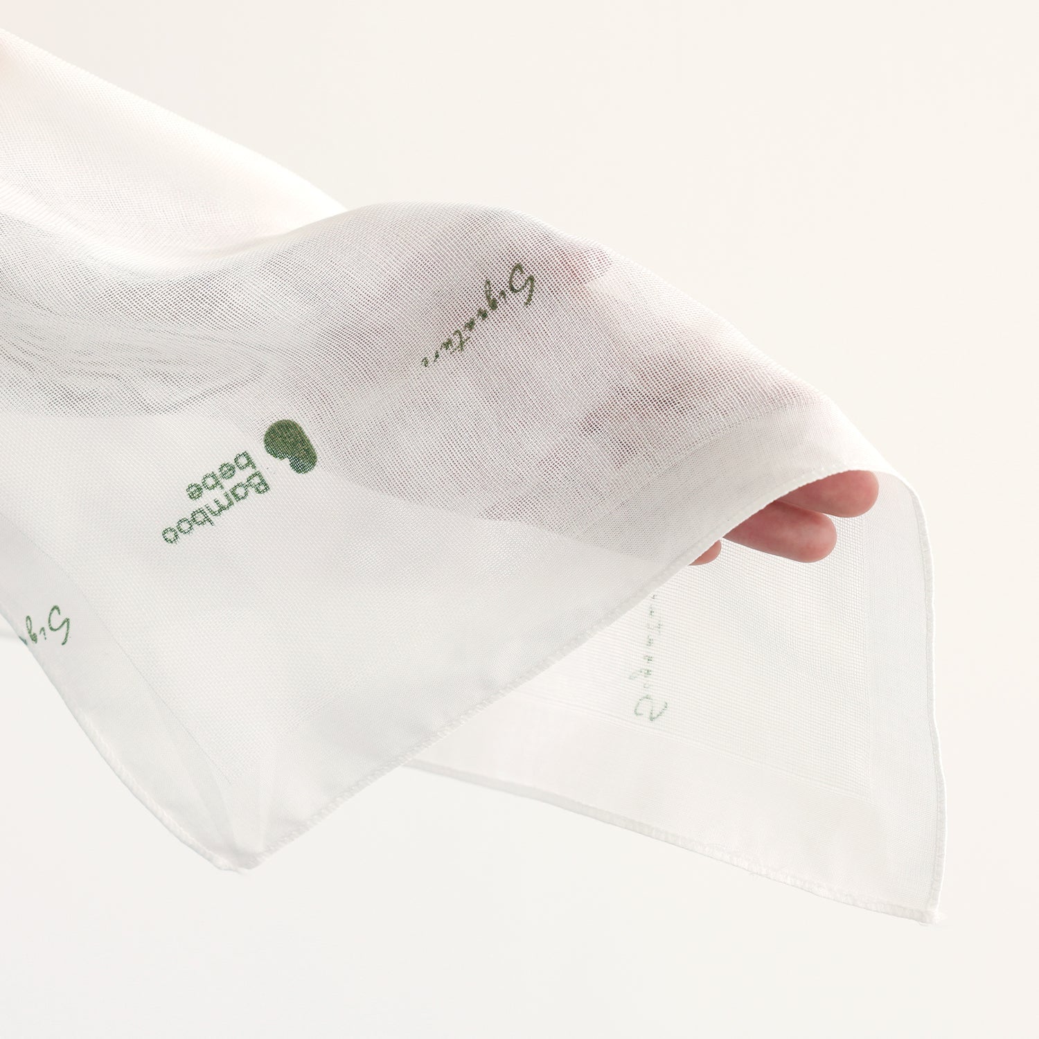 BambooBebe Signature Gauze Hankie - Pure - Zezebaebae
