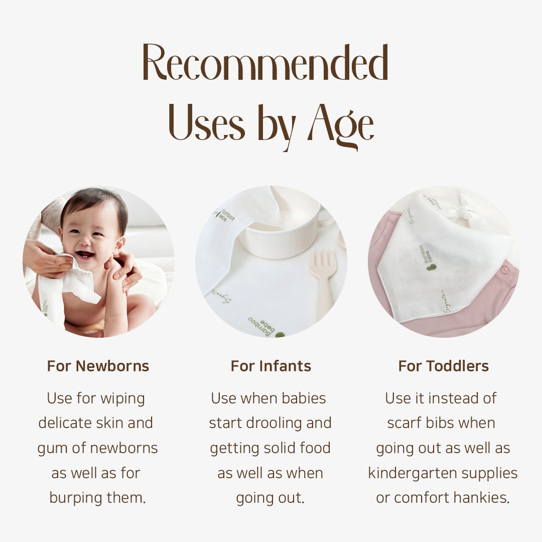 BambooBebe Signature Gauze Hankie - Pure - Zezebaebae