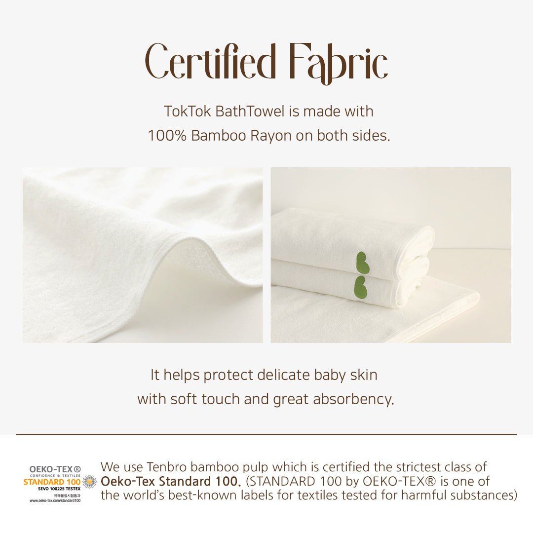 BambooBebe TokTok Bath Towel - Zezebaebae