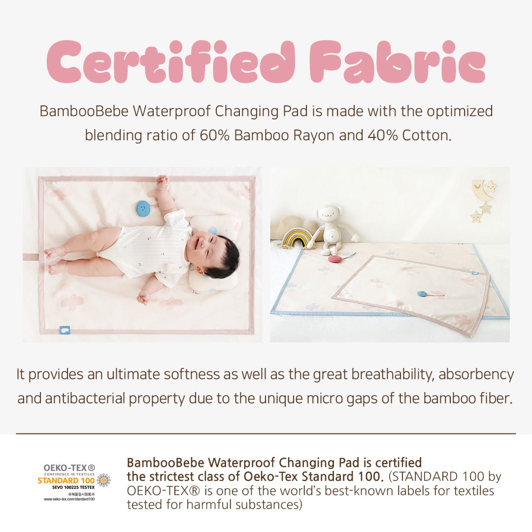 BambooBebe Waterproof Changing Pad - Zezebaebae