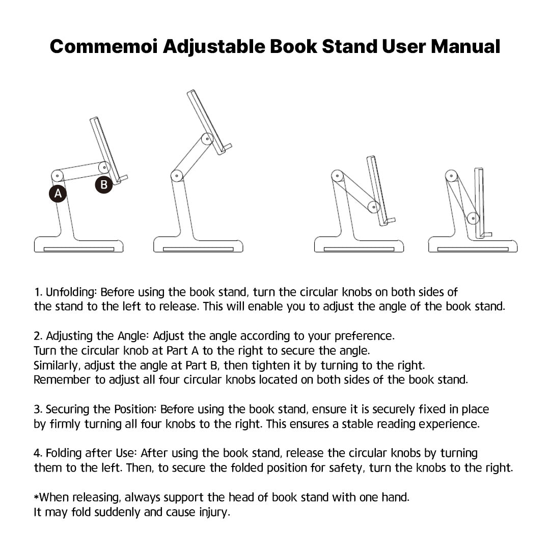 Comme moi Adjustable Book Stand