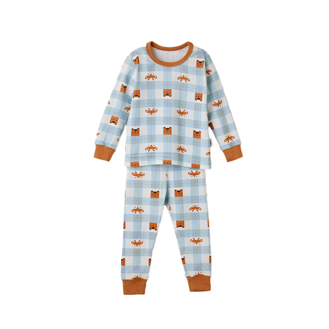 BabyRabbit Deer Checkered Long Sleeve set
