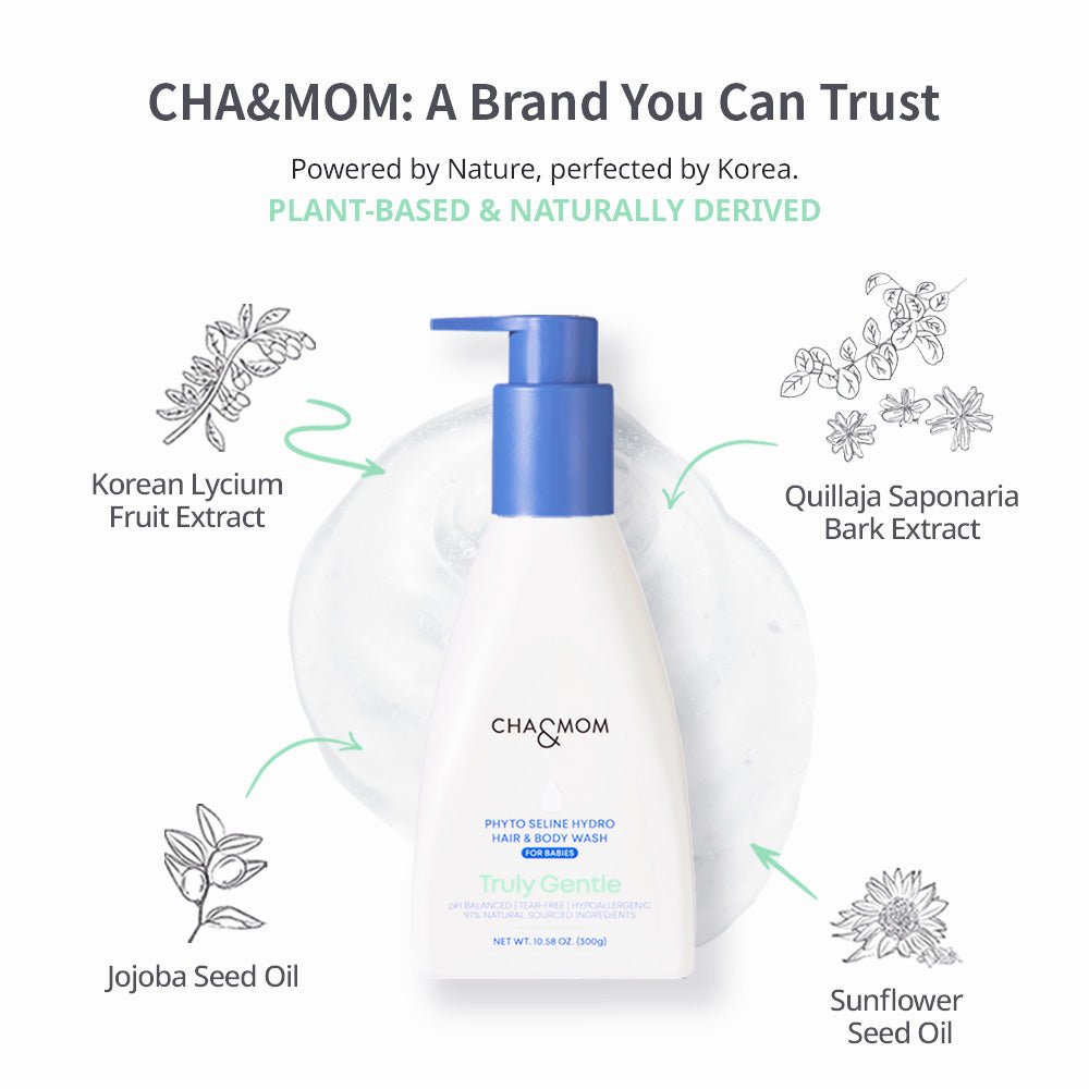 CHA&MOM Phyto Seline Hydro Hair & Body Wash, 10.58oz - Zezebaebae