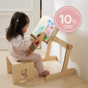 Comme moi Book Stand & Stool Bundle