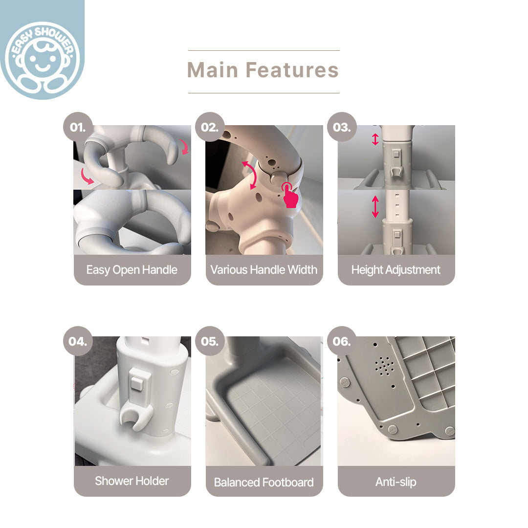 Easy Shower Support Handle