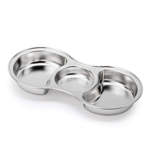 Grosmimi Stainless Steel Food Tray with 3 Compartment