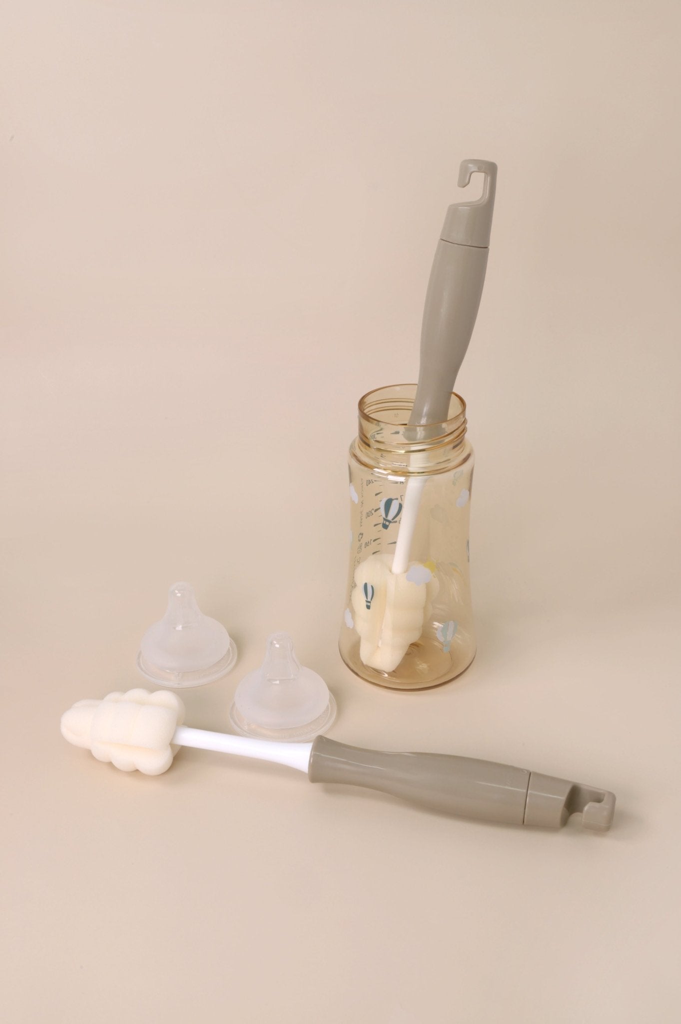 Grosmimi All In One Foam Brush for Bottle & Teat 4pcs - Zezebaebae