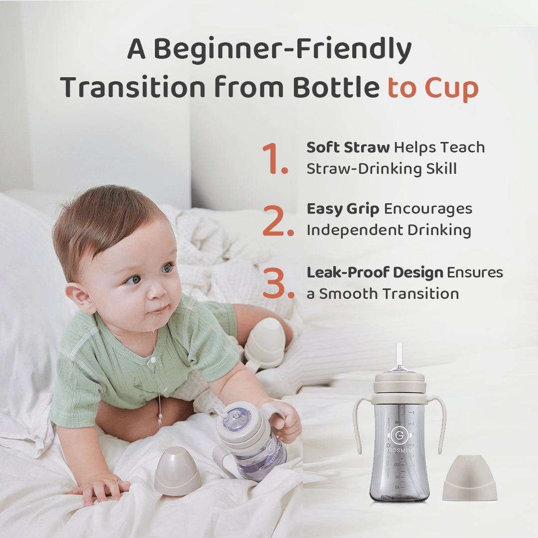 Grosmimi PPSU Straw Cup - 10oz (300ml) - Zezebaebae