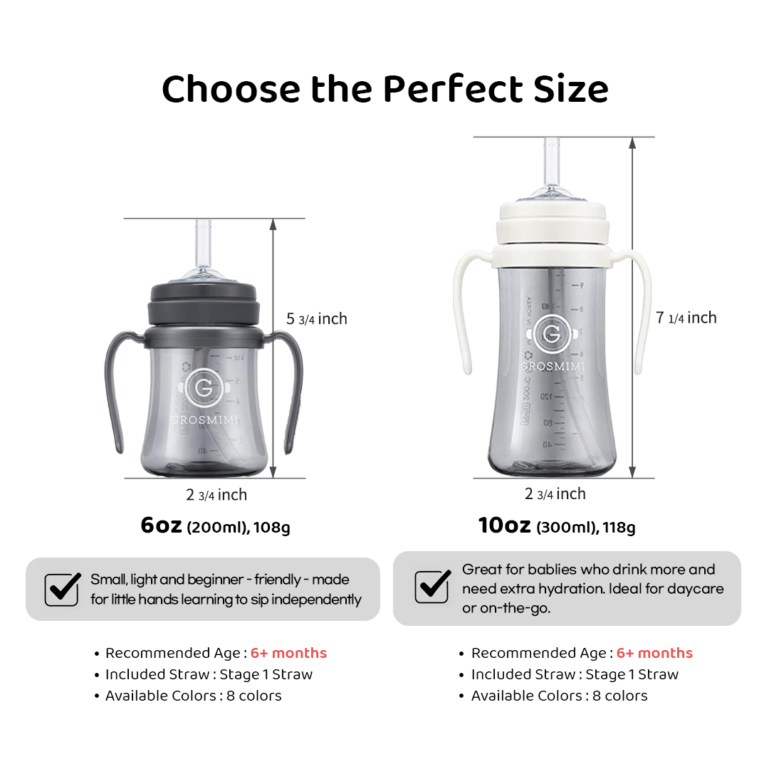 Grosmimi PPSU Straw Cup - 10oz (300ml) - Zezebaebae