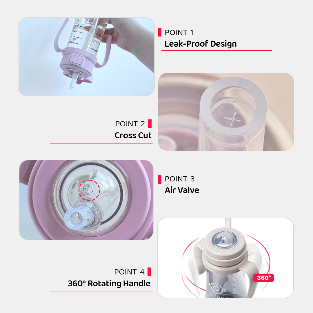 Grosmimi PPSU Straw Cup - 10oz (300ml) - Zezebaebae