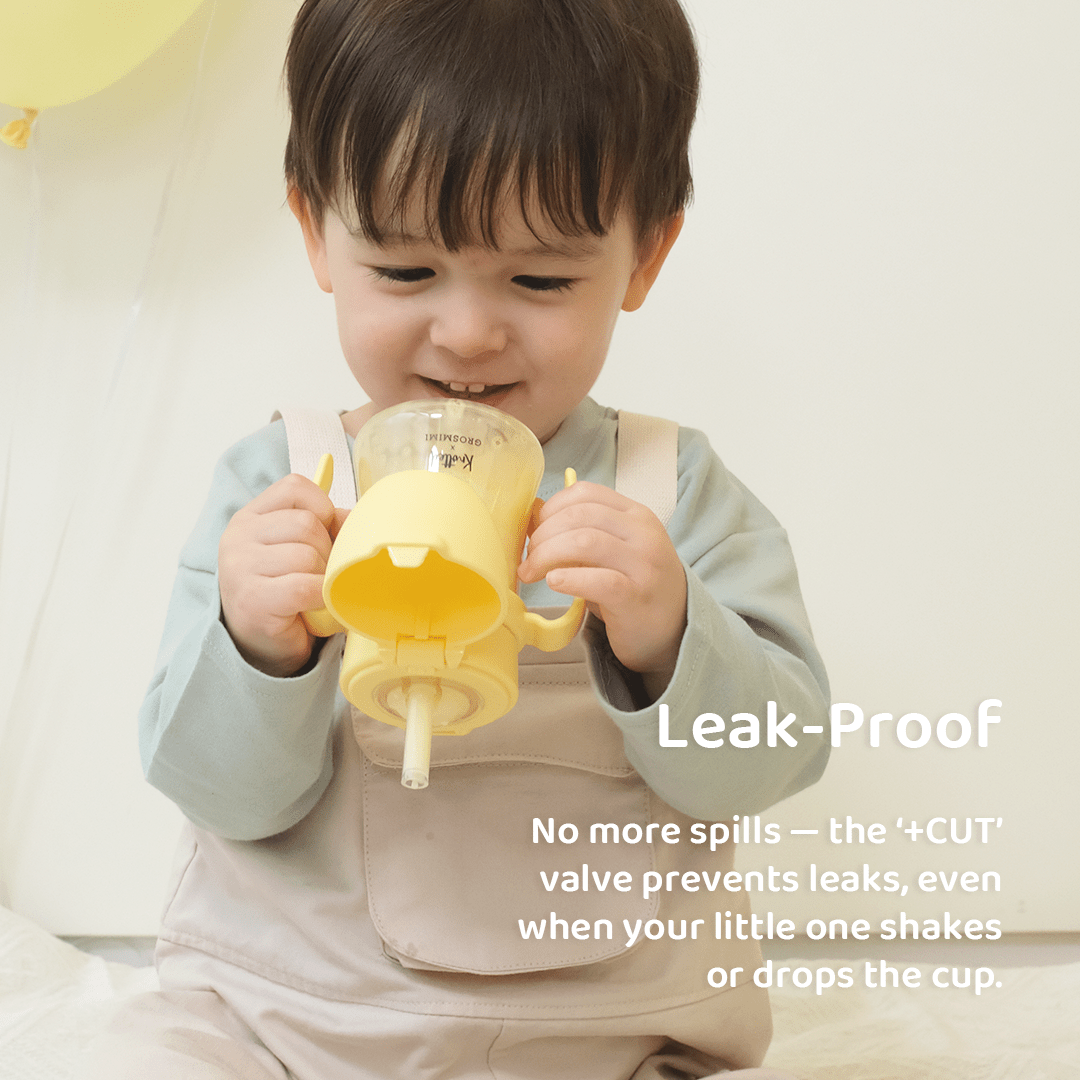 Grosmimi PPSU Straw Cup with Flip Top - 6oz (200ml) - Zezebaebae