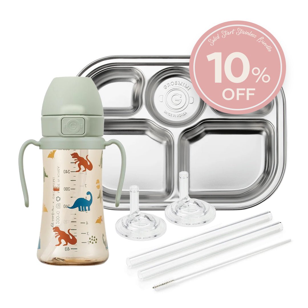 GROSMIMI SOLID GROWTH BUNDLE WITH STAGE 2 STRAW - Zezebaebae