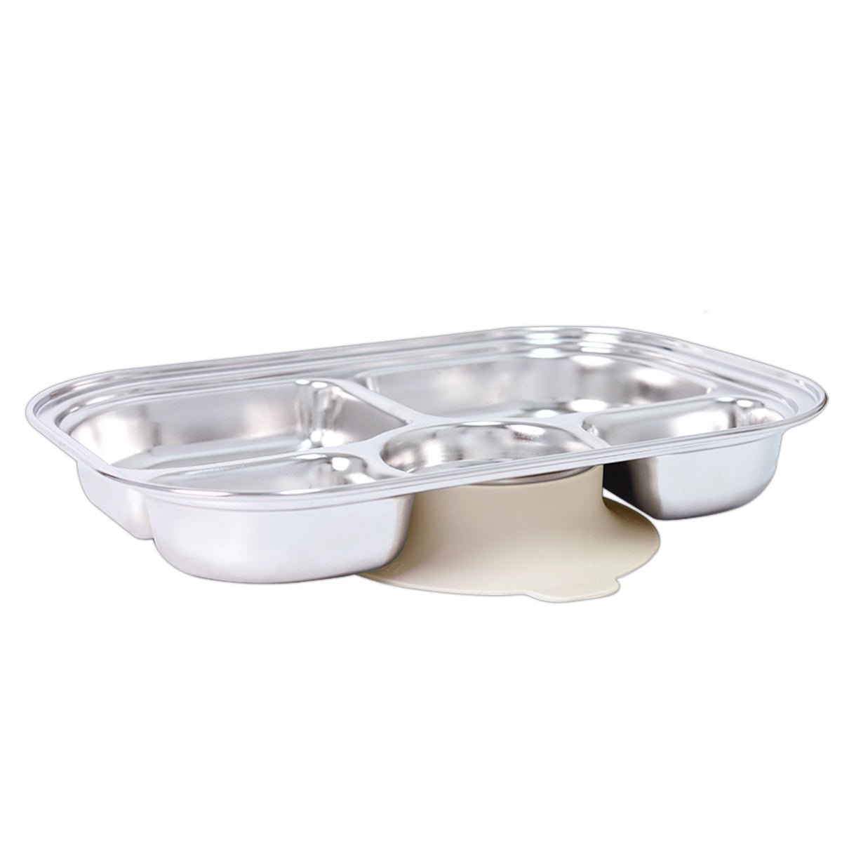 Grosmimi Stainless Steel Food Tray with 5 Compartment - Zezebaebae