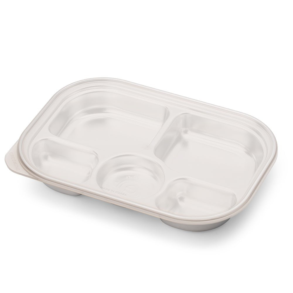 Grosmimi Stainless Steel Food Tray with 5 Compartment - Zezebaebae