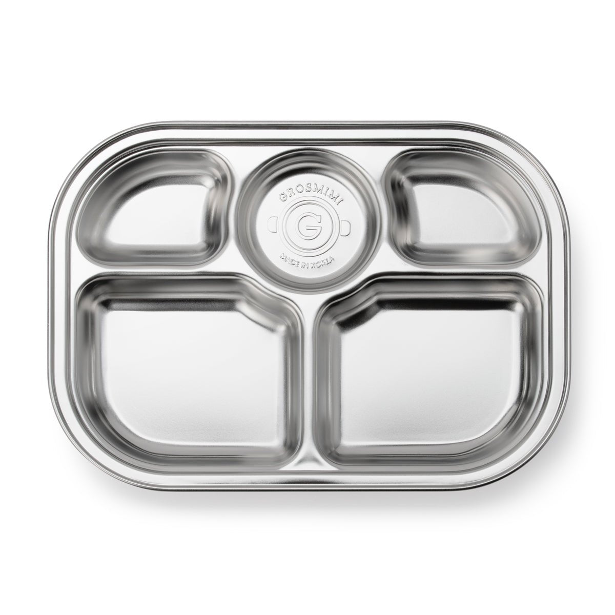 Grosmimi Stainless Steel Food Tray with 5 Compartment - Zezebaebae