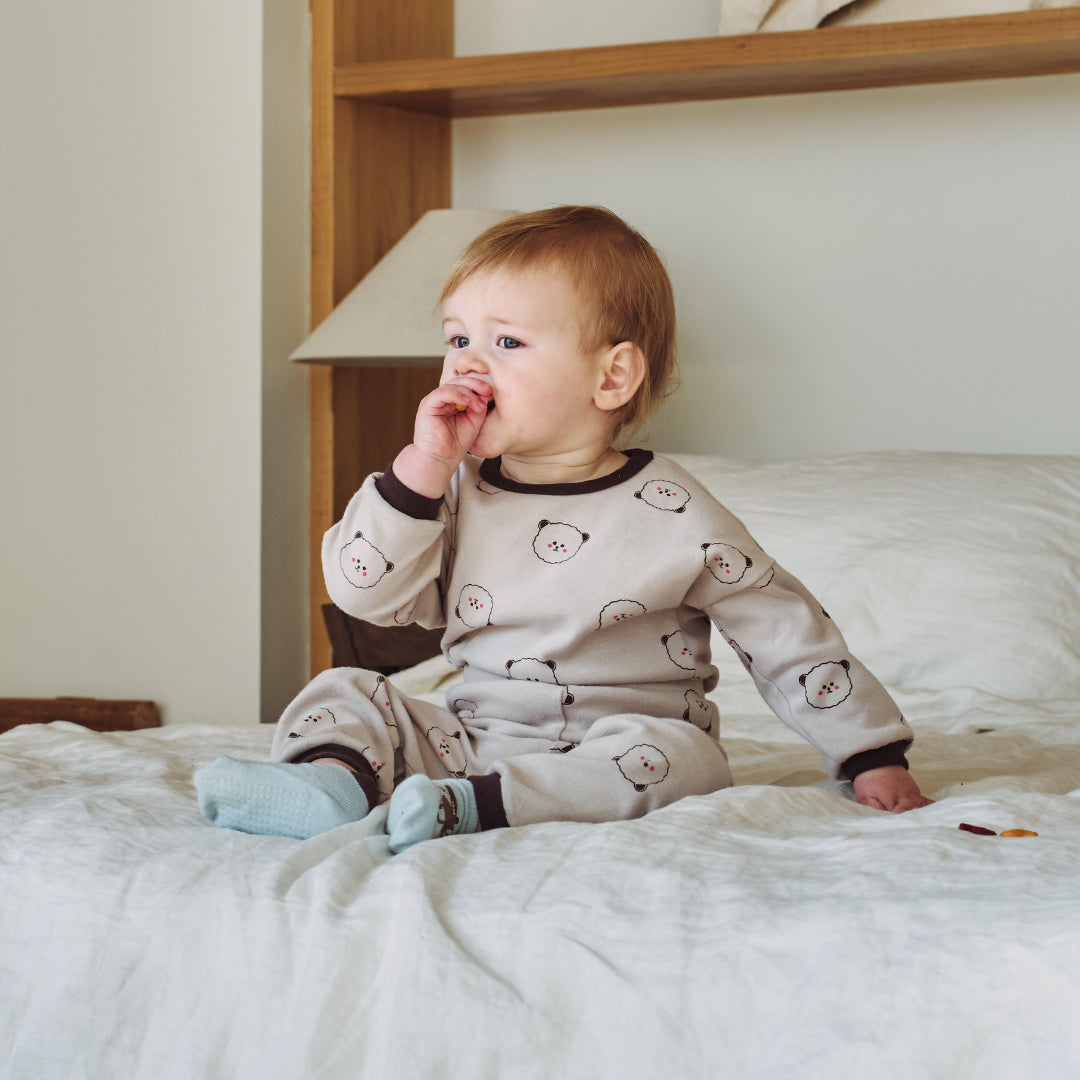 BabyRabbit Teddy BaeBae Long Sleeve Set (Relaxed Fit)