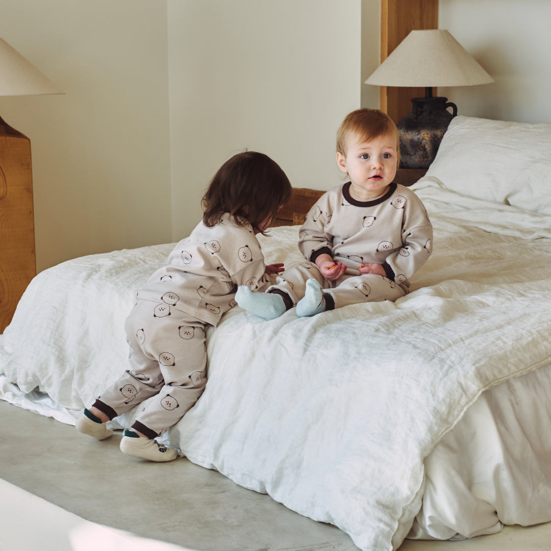 BabyRabbit Teddy BaeBae Long Sleeve Set (Relaxed Fit)
